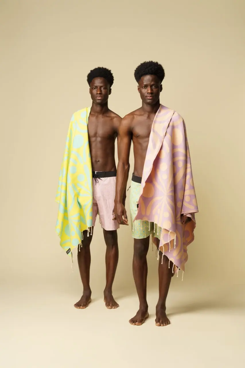 Futah - Flora Yellow & Water Boardshorts (10)