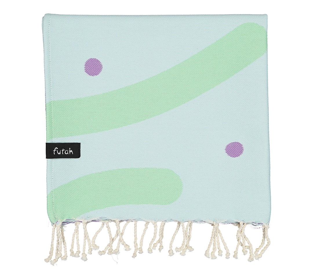 Futah - Algae Light Blue Kids Towel (2)