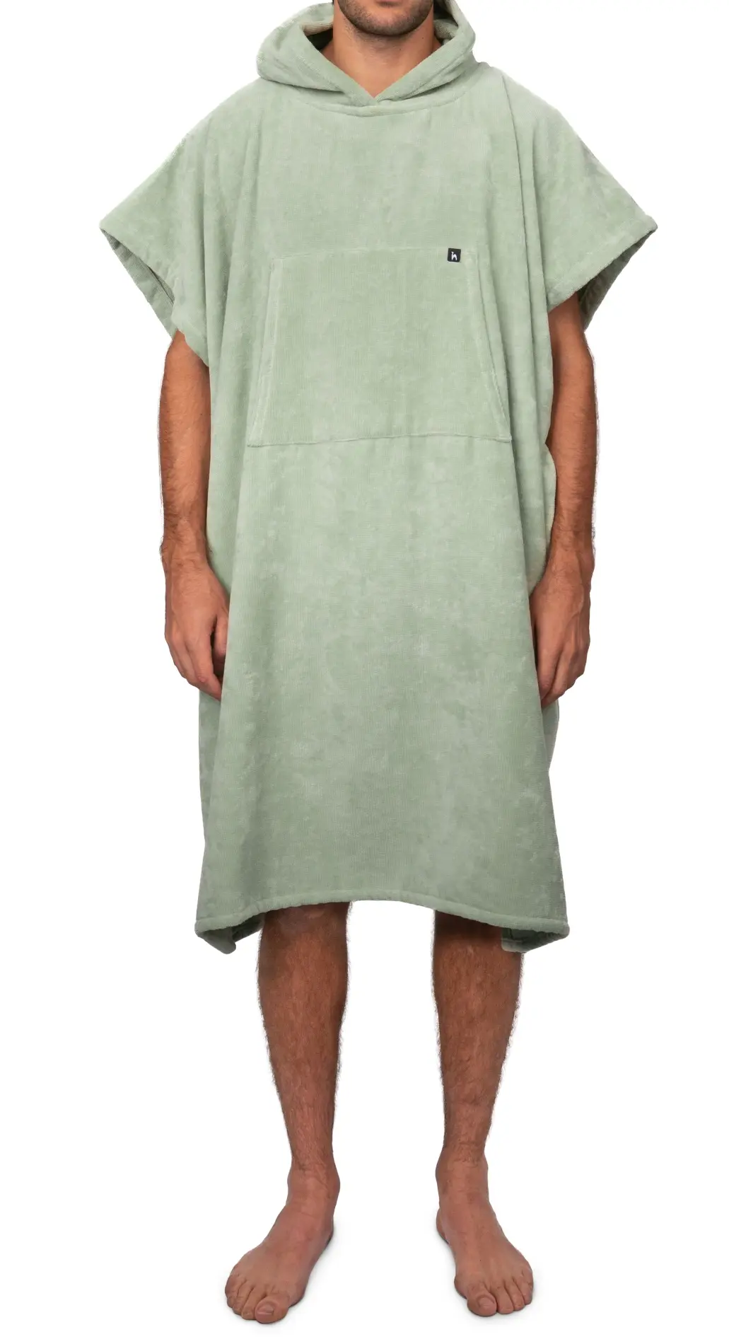 Futah - Ericeira Green Terry Poncho  (3)