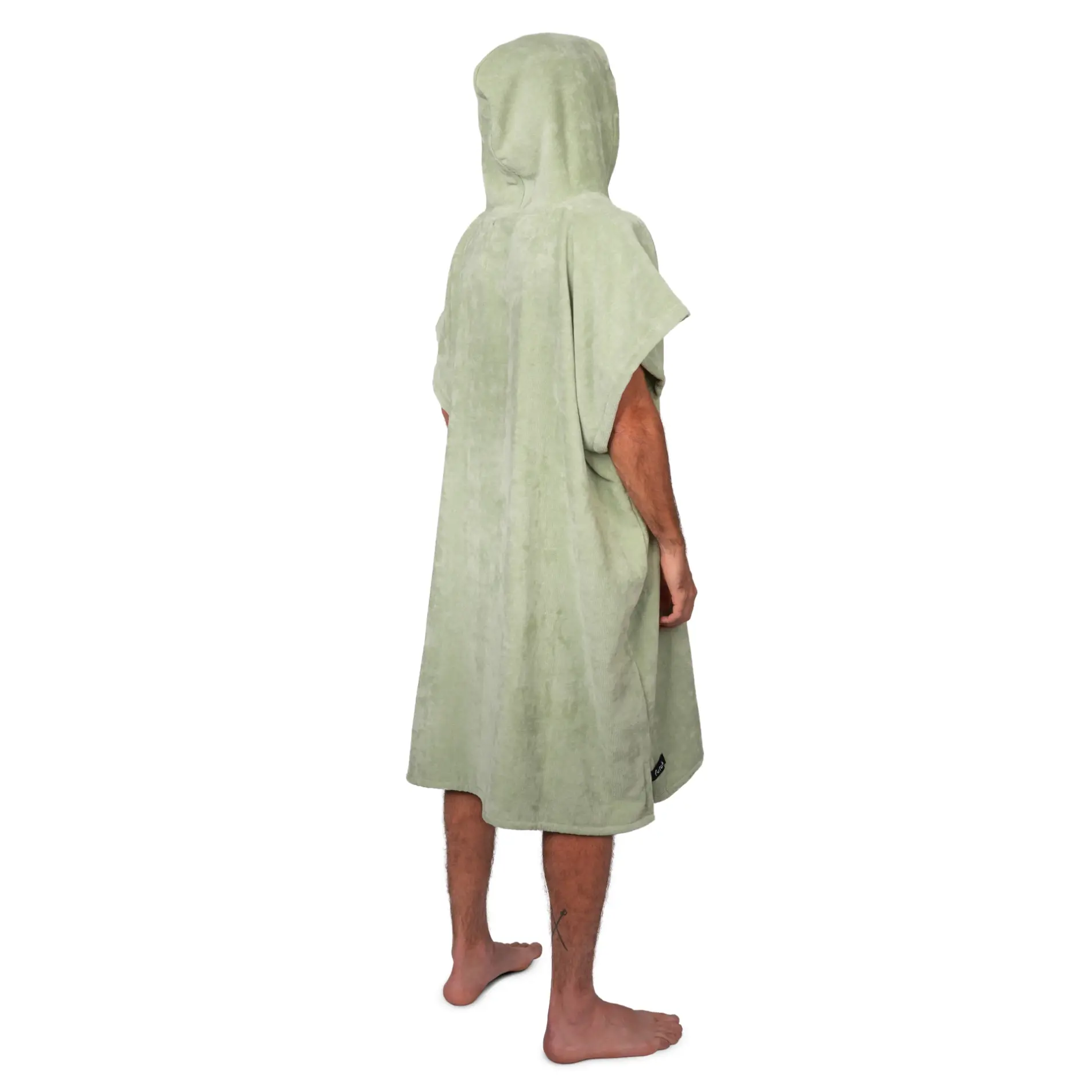 Futah - Ericeira Green Terry Poncho  (5)