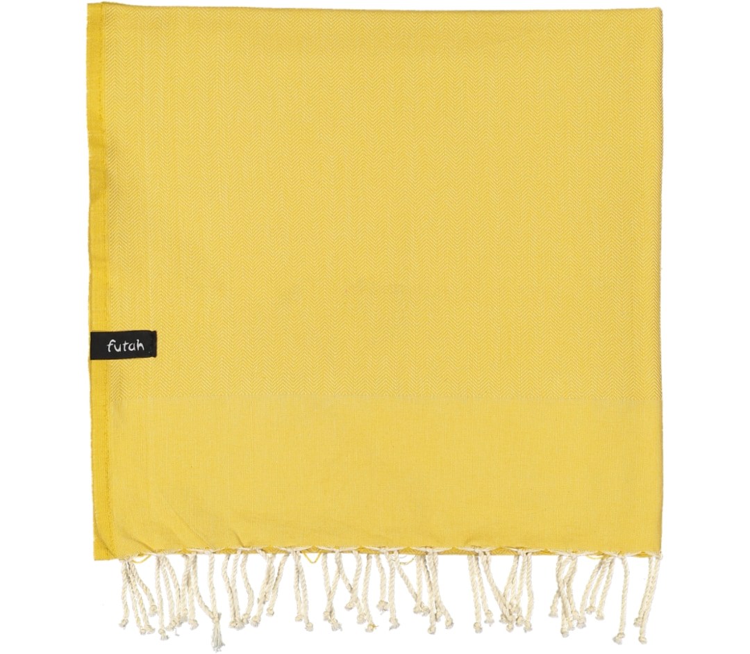 Futah - Ericeira Mustard Beach Towel (2)