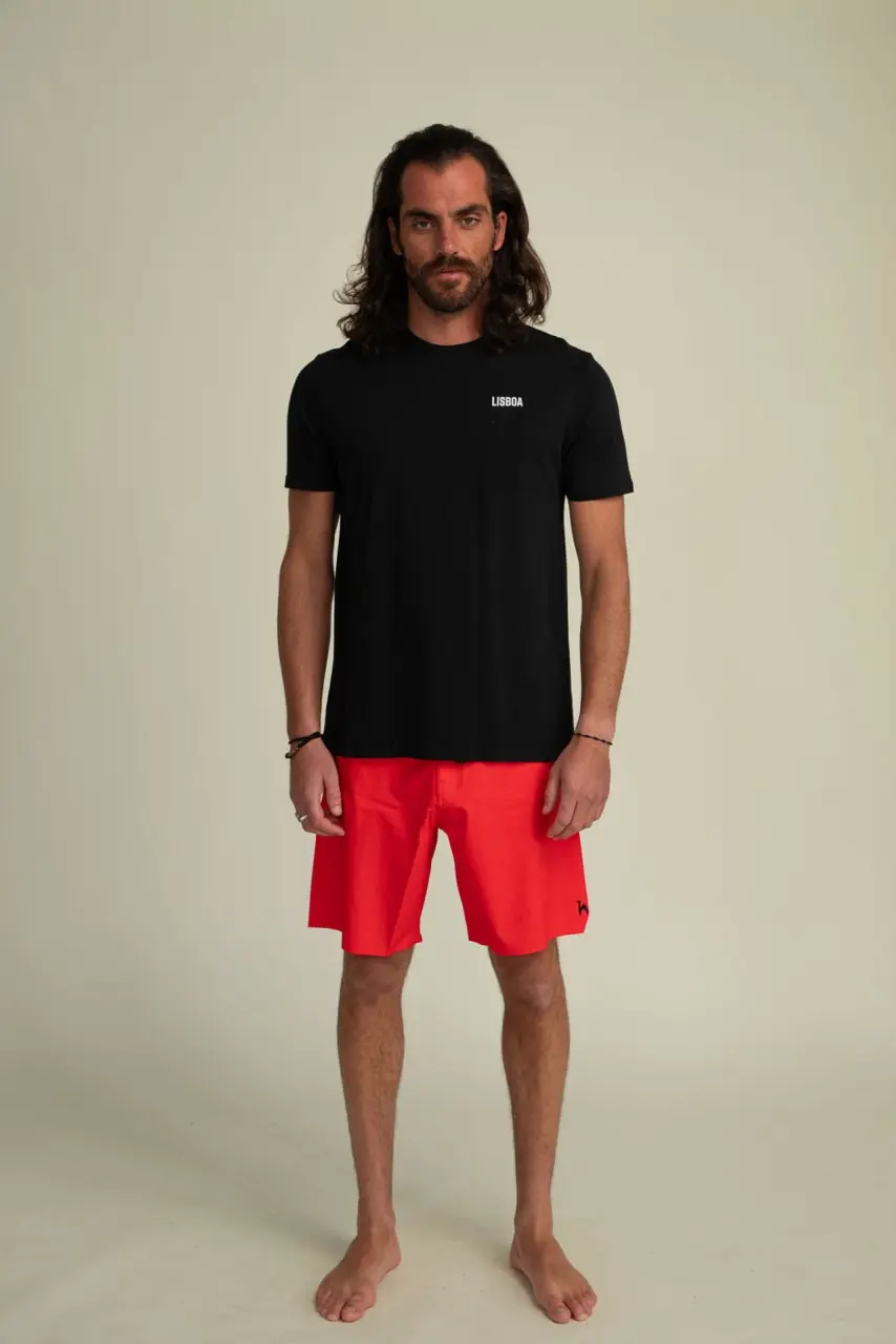 Futah - Black Organic Cotton T-Shirt - Lisboa (1)