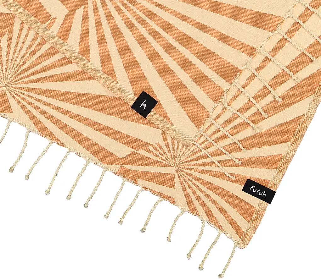Futah - Taiga Apricot Beach Towel (2)