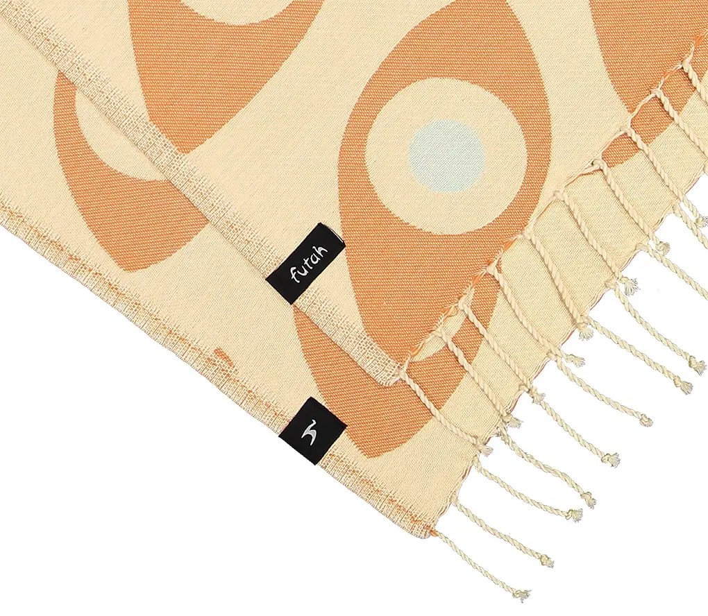 Futah - Daintree Apricot Beach Towel (2)