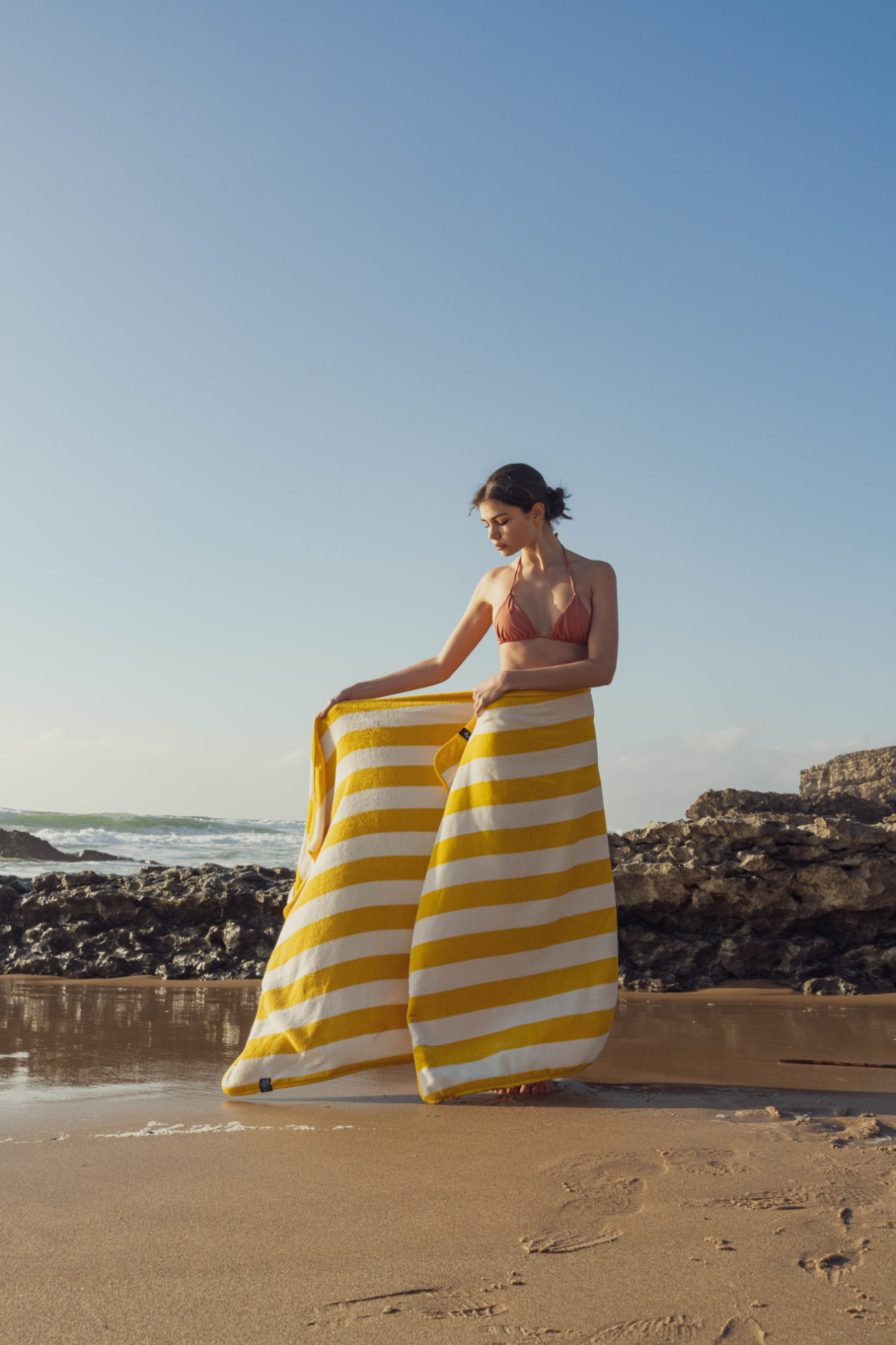 Futah - Bedu Mustard Terry Towel  (3)