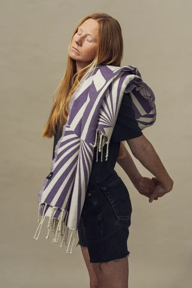 Futah - Taiga Purple Beach Towel (3)