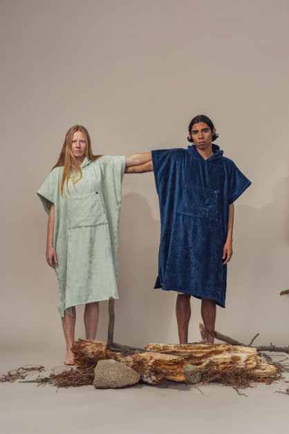 Ericeira Green Terry Poncho  (2)