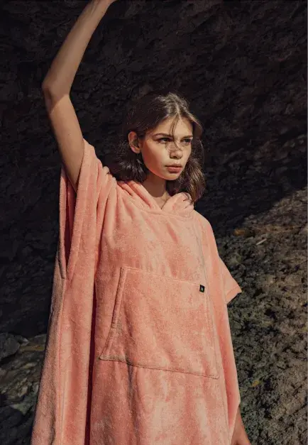 Ericeira Coral Terry Poncho 