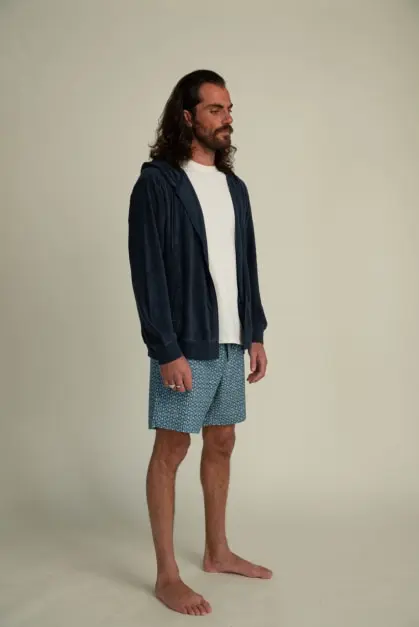 Terry Hoodie Blue (2)