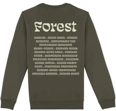 Organic Cotton Sweatshirt - Forest