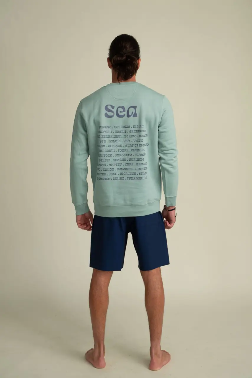 Futah - Organic Cotton Sweatshirt - Sea (2)