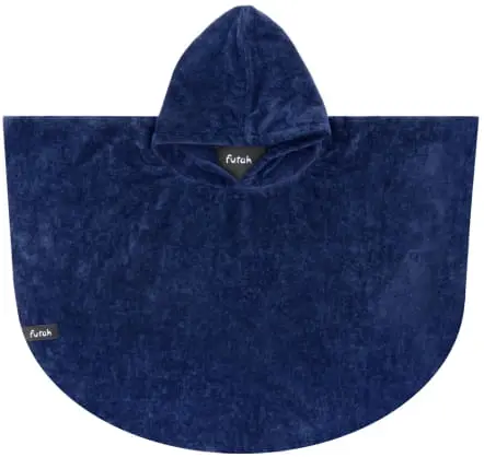 Bedu Navy Blue Terry Poncho Baby