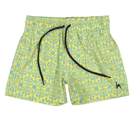 Flora Yellow & Water Kids Swimshorts