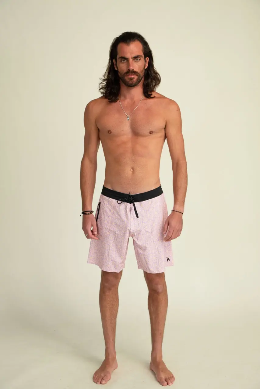 Futah - Flora Mocha & Violet Boardshorts (1)