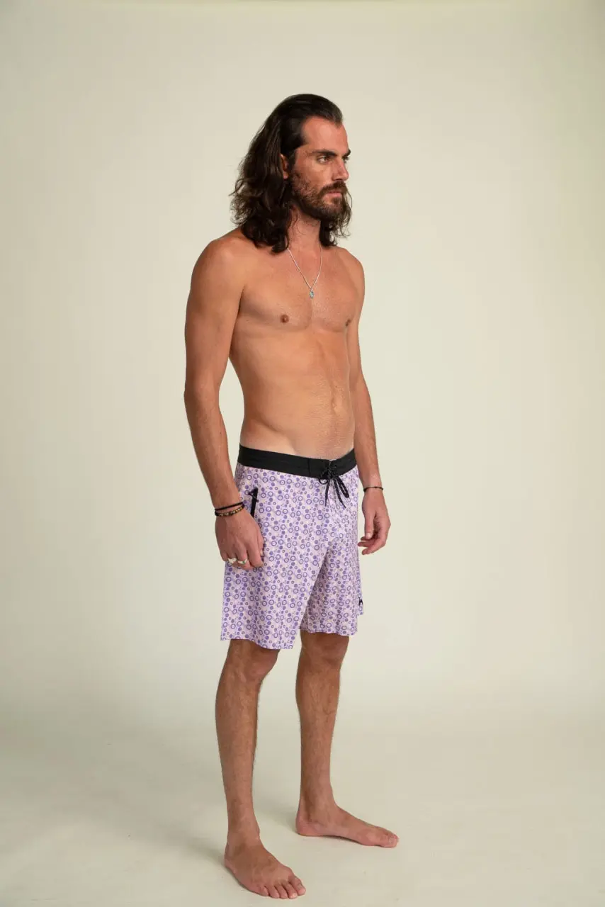 Futah - Vortex Mocha & Violet Boardshorts (1)