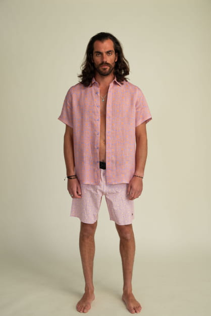 Futah Flora Mocha Shirt