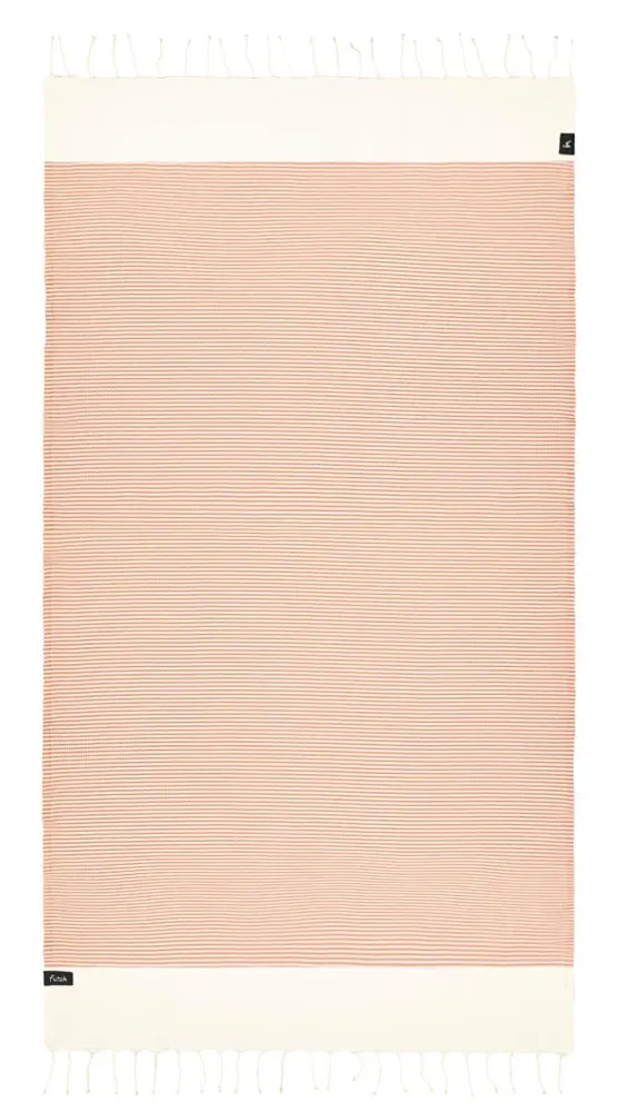 Futah - Nazaré Hot Coral Beach Towel (1)
