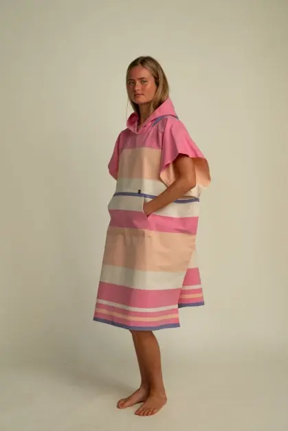 Papua Pink Adult Poncho (2)