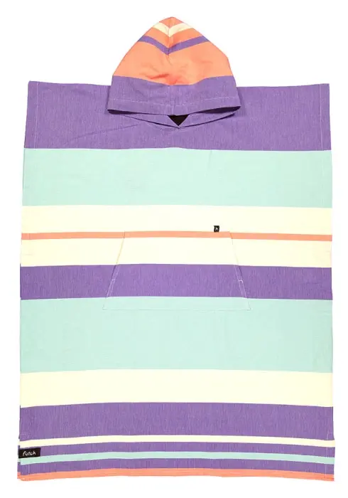 Futah - Papua Purple & Water Adult Poncho (4)
