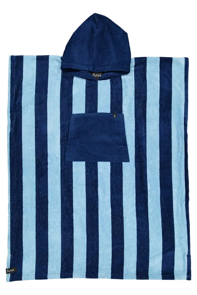 Futah - Bedu Two Blues Terry Poncho (1)