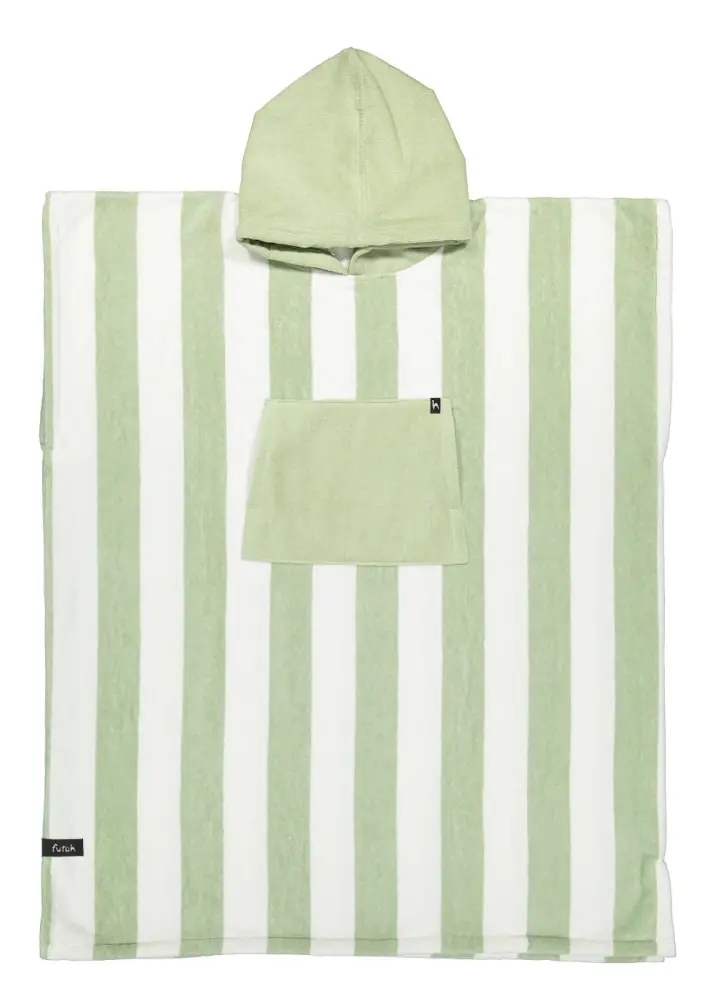 Futah - Bedu Green Terry Poncho (1)