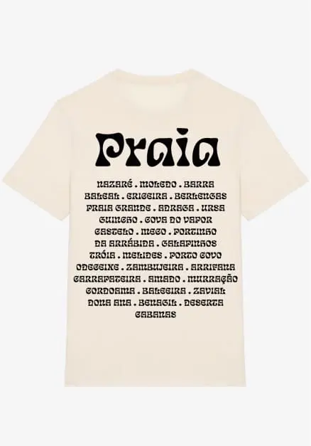 Raw Organic Cotton T-Shirt - Beach